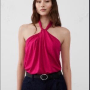 Banana Republic Factory TWIST-NECK CROPPED HALTER TOP